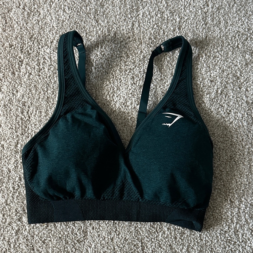 Gymshark Dark Green Sports Bra